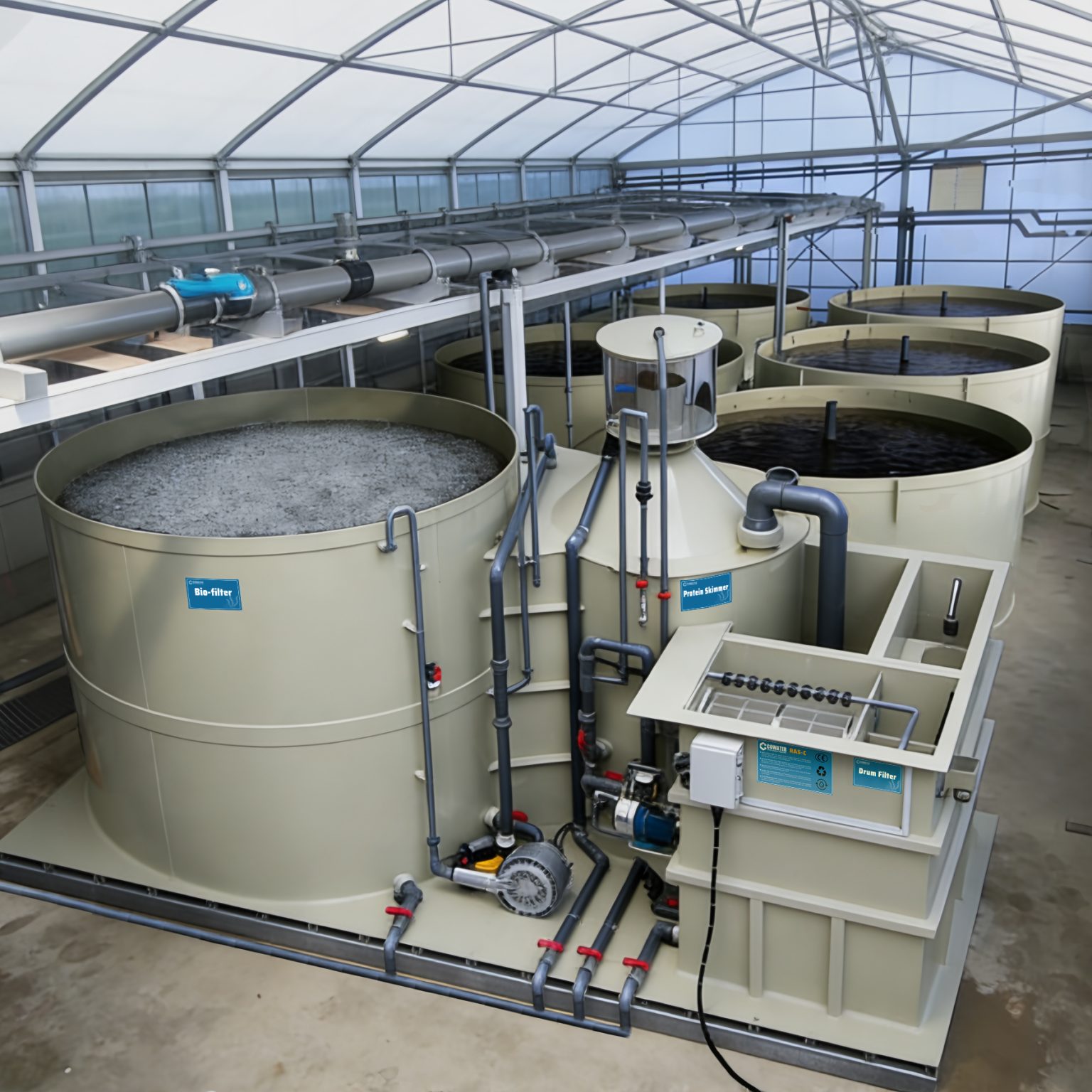 Plug and Play Compact RAS Fish Farm System – Cowater Aqua